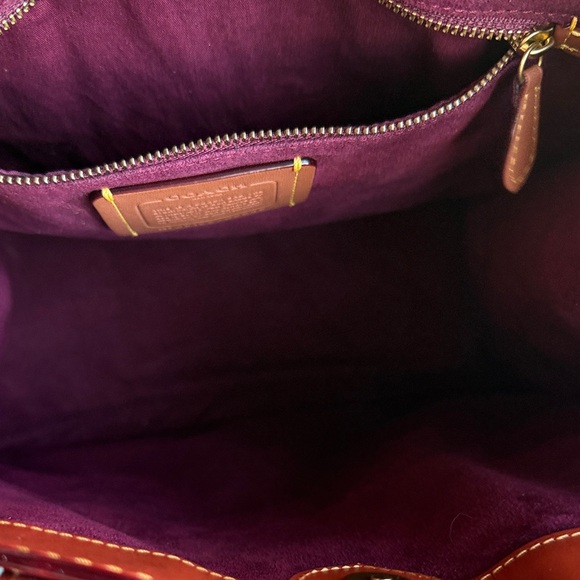 Coach Multicolor Patchwork Tote with Brown Accents - Picture 14 of 16